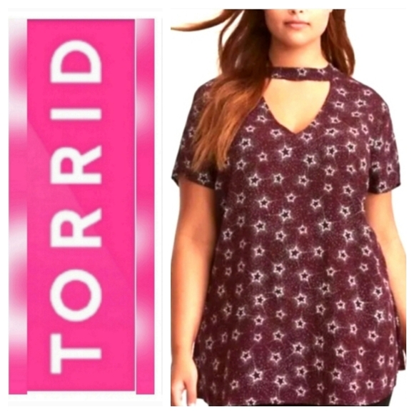 Torrid Tunic Top- Stars - Picture 1 of 7